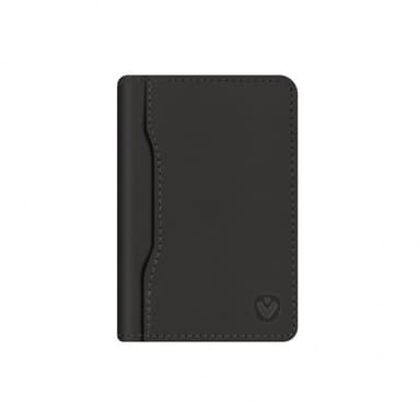 Korttipidike Card Wallet Snap Leather Musta