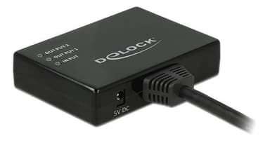 Delock HDMI-jakaja 1 x HDMI-tulo> 2 x HDMI-lähtö 4K