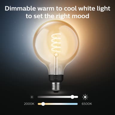 Philips Hue WA 7W Fil G125 lamppu E27