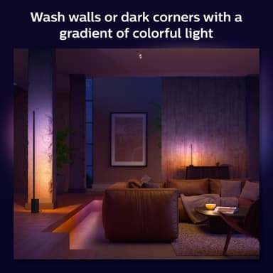 Philips Hue Gradient Signe lattiavalaisin (musta)