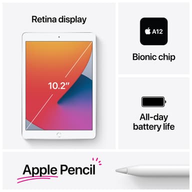 iPad 10,2" (2020) 32 GB WiFi (tähtiharmaa)