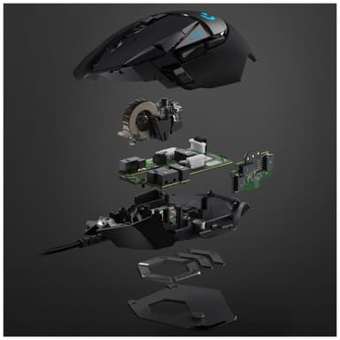 Logitech G502 Hero USB pelihiiri (musta)