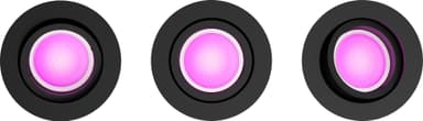 Philips Hue Centura upotettu spottivalo, 3x5,7W (musta)