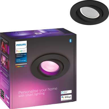 Philips Hue Centura upotettu spottivalo 5,7W (musta)