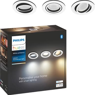 Philips Hue White Ambiance Milliskin upotettu spottivalo (valkoinen)