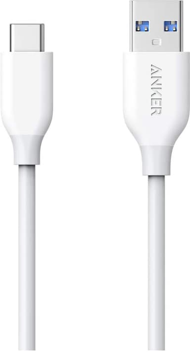 Anker Powerline USB-C - USB 3.0 kaapeli 0,9 m (valkoinen)