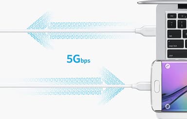 Anker Powerline USB-C - USB 3.0 kaapeli 0,9 m (valkoinen)