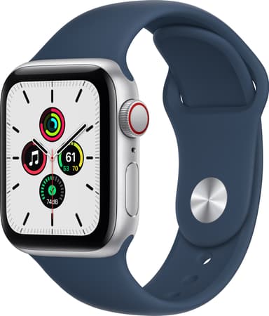 Apple Watch SE 40 mm LTE (hop. alum./syvänteensininen sport-ranneke)