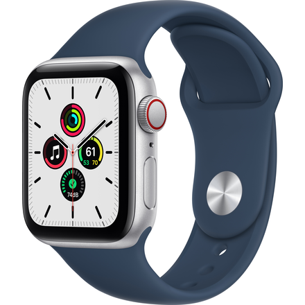 Apple Watch SE 40 mm LTE (hop. alum./syvänteensininen sport-ranneke)