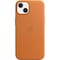 iPhone 13 nahkainen suojakuori MagSafella (kullanruskea)
