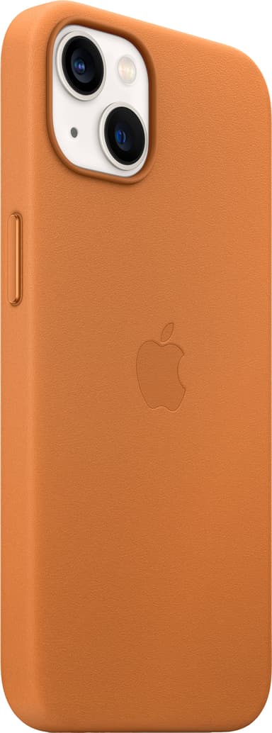 iPhone 13 nahkainen suojakuori MagSafella (kullanruskea)