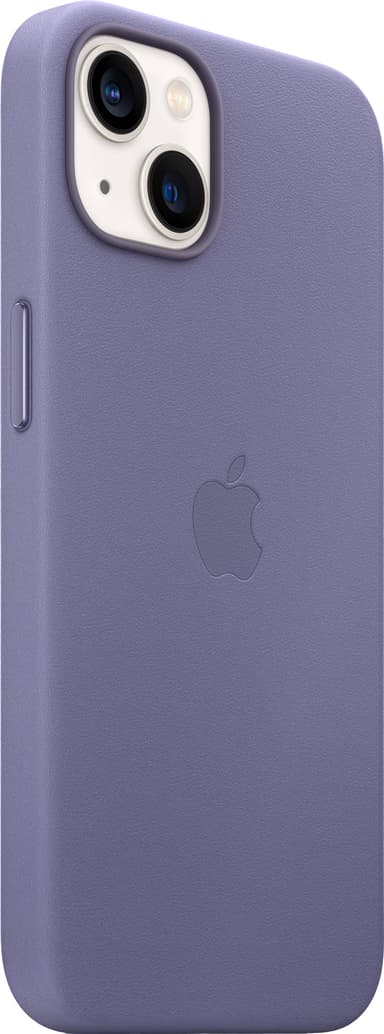 iPhone 13 nahkainen suojakuori MagSafella (syreeninlila)