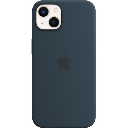 iPhone 13 silikonikuori MagSafella (syvänteensininen)