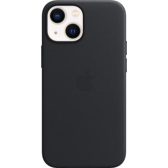iPhone 13 mini nahkainen suojakuori MagSafella (keskiyönsininen)