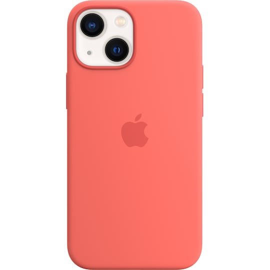 iPhone 13 Mini silikoninen suojakuori MagSafella (ruusumanteli)