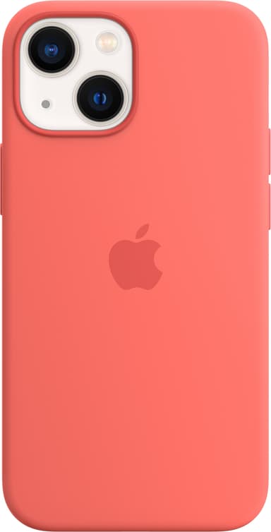 iPhone 13 Mini silikoninen suojakuori MagSafella (ruusumanteli)