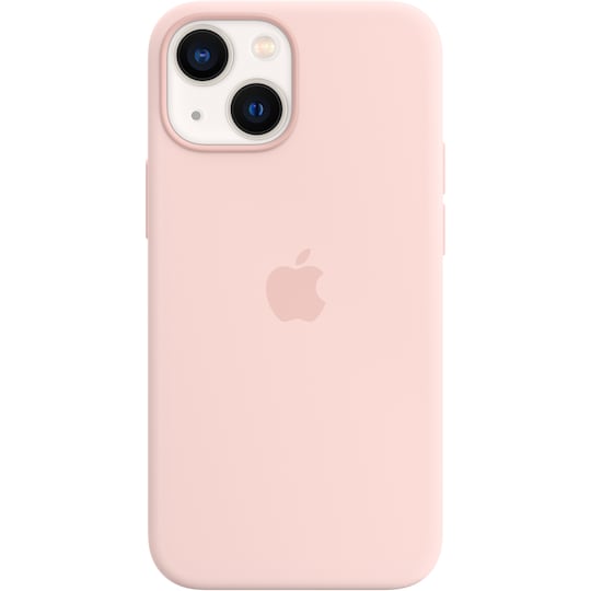 iPhone 13 Mini silikoninen suojakuori MagSafella (kalkkiroosa)