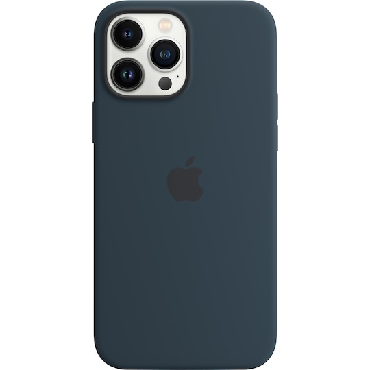 iPhone 13 Pro Max silikonikuori MagSafella (syvänteensininen)