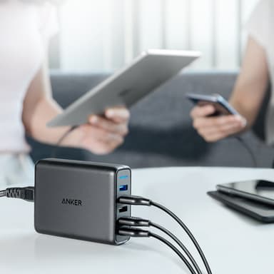 Anker PowerPort 5 multi-port USB-A laturi (musta)