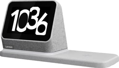 Lenovo Smart Clock 2 herätyskello langattomalla Qi-latausalustalla