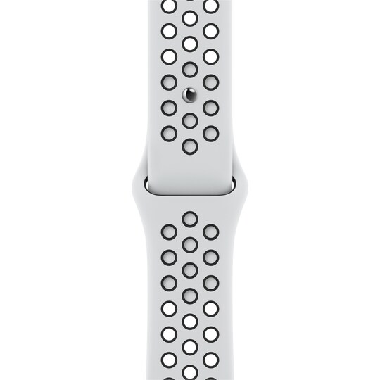 Apple 41 mm Nike Sport ranneke (Pure Platinum/musta)