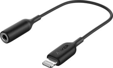 Anker Lightning – 3,5 mm kuulokeadapteri (musta)