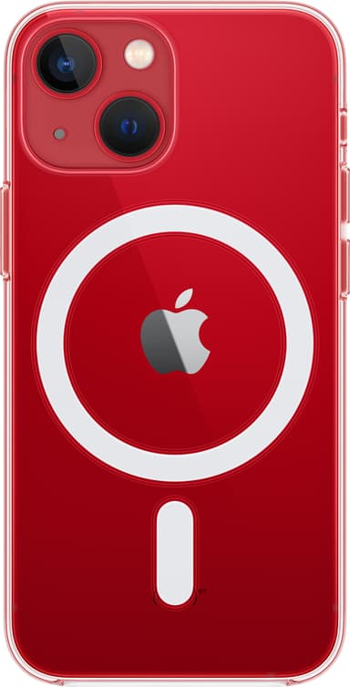 iPhone 13 mini suojakuori MagSafella (läpinäkyvä)