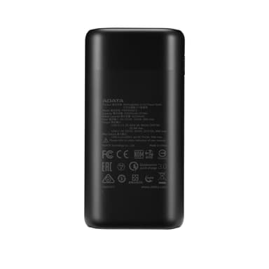 ADATA AP10000QCD Power Bank Musta litiumioniakku 10000mAh