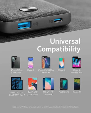 Anker PowerCore III Sense 10K 10 000 mAh varavirtalähde