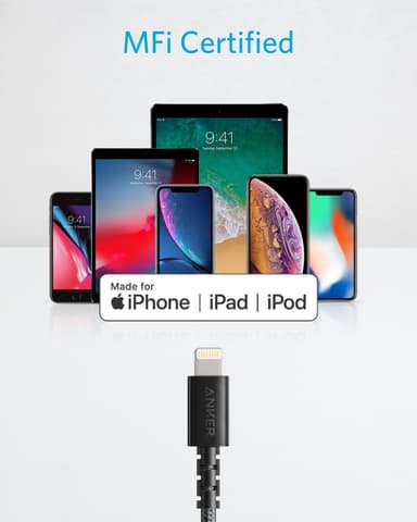 Anker PowerLine Select+ USB-A – LTG kaapeli 1,8 m (musta)