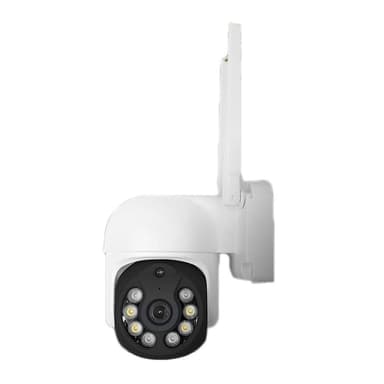 Valvontakamera PTZ Wifi -ulkokamera valkoinen