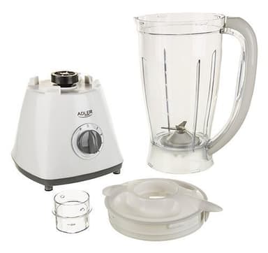 Adler Blender AD 4057 Pöytälevy, 450 W, Purkin materiaali Muovi, Purkin tilavuus 1,5 L, Valkoinen
