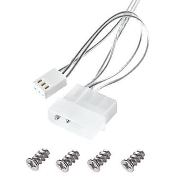 deepcool Xfan 80 mm, läpinäkyvä runko, sininen LED, 3Pin/2pin kotelon tuuletin