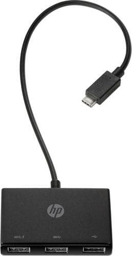 HP Concentrador USB-C a USB-A, USB 3.2 Gen 1 (3.1 Gen 1) Type-C, USB 3.2 Gen 1 (3.1 Gen 1) Type-A, Musta, HP ZBook Studio G4 MWS HP ZBook 15 G4 HP ZBook 17 G4 HP ZBook 15u G4 HP ProBook x360 11 G1 EE