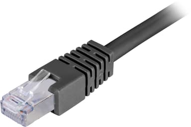 DELTACO F / UTP Cat6 -kaapeli 50 m, musta