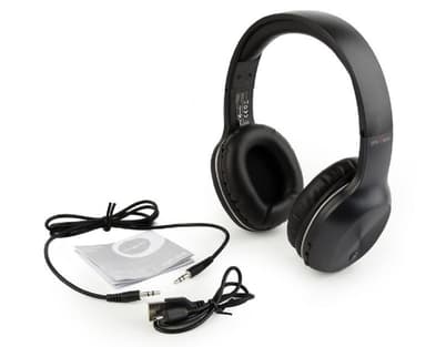 Gembird Miami BHP-MIA Headband/On-Ear, Bluetooth, Musta,