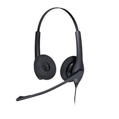 Jabra Biz 1500 Duo USB, Kuulokkeet, Pääpanta, Toimisto/puhelukeskus, Musta, Kaksikanavainen, Johdollinen ohjausyksikkö