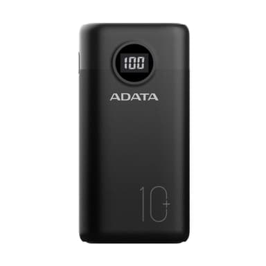 ADATA AP10000QCD Power Bank Musta litiumioniakku 10000mAh