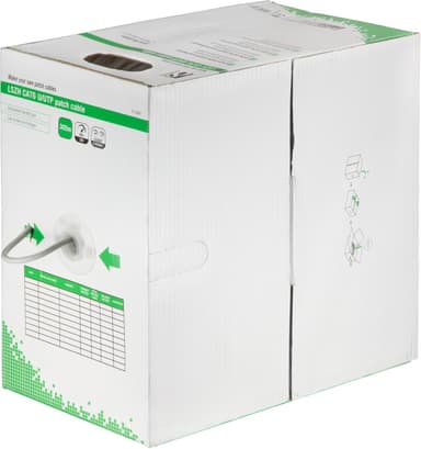 DELTACO UTP -kaapeli, LSZH, Cat6, 305m, laatikko, harmaa