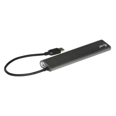 i-tec Metal U3HUB778, USB 3.2 Gen 1 (3.1 Gen 1) Type-A, USB 3.2 Gen 1 (3.1 Gen 1) Type-A, 5000 Mbit/s, Hopea, Metalli, AC