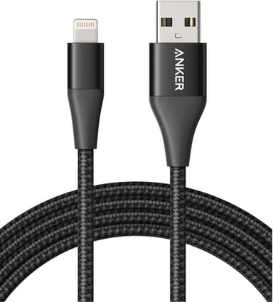 Anker PowerLine+ II USB-A – LTG kaapeli 1,8 m (musta)
