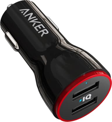 Anker PowerDrive 2 24W Dual USB autolaturi (musta)