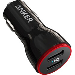 Anker PowerDrive 2 24W Dual USB autolaturi (musta)