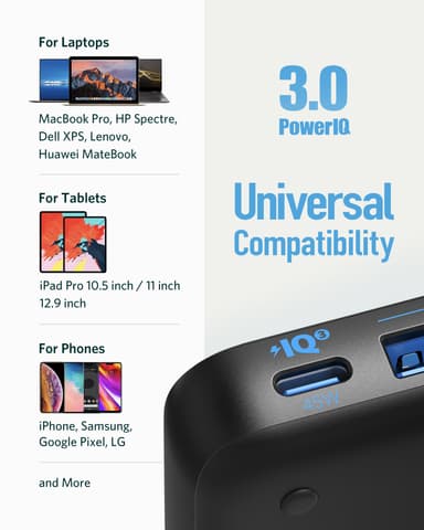 PowerPort Atom III Slim 45W 4x USB laturi (valkoinen)