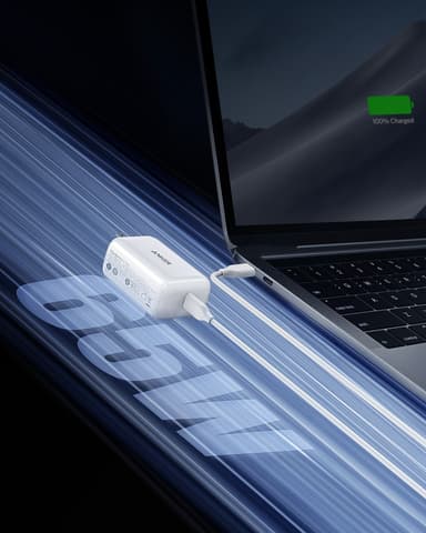 Anker PowerPort III Pod 65W USB-C laturi (valkoinen)