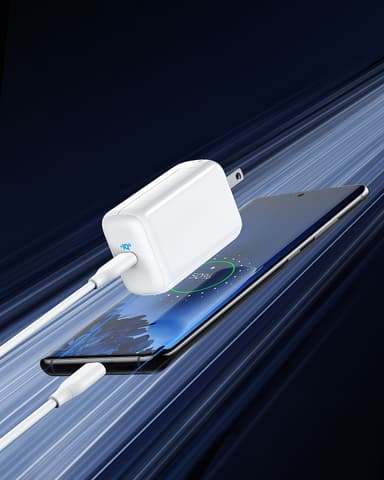 Anker PowerPort III Pod 65W USB-C laturi (valkoinen)