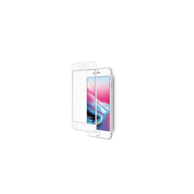 VMAX iPhone SE/7/8 Glas full screen 3D - hvid kant