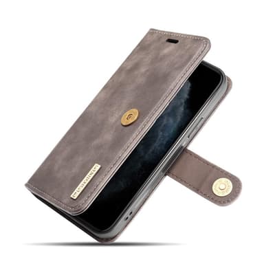 DG.MING iPhone 13 Mini Tyylikäs Lompakkokotelo - Kahvi