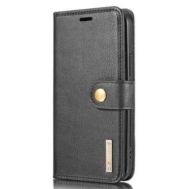 DG.MING iPhone 13 Mini tyylikäs lompakkokotelo - musta