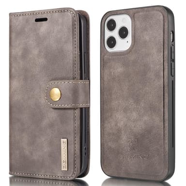 DG.MING iPhone 13 Tyylikäs Lompakkokotelo - Kahvi